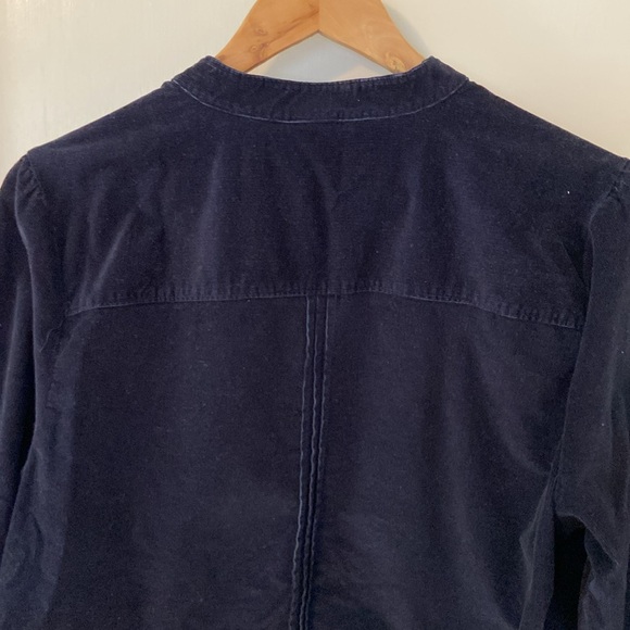 Like new navy blue Corduroy Button-Up Shirt or Shacket 🫐 - Picture 7 of 11